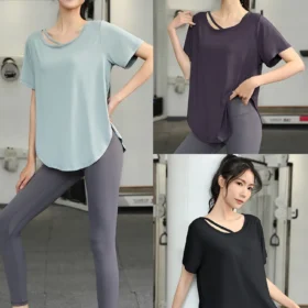 women's short sleeve v neck t shirts 3