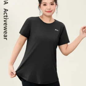 logo print short sleeve t shirt