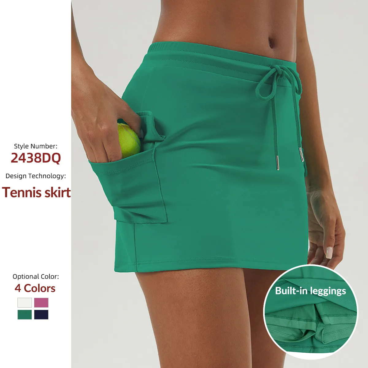 tennis skirt with leggings 1