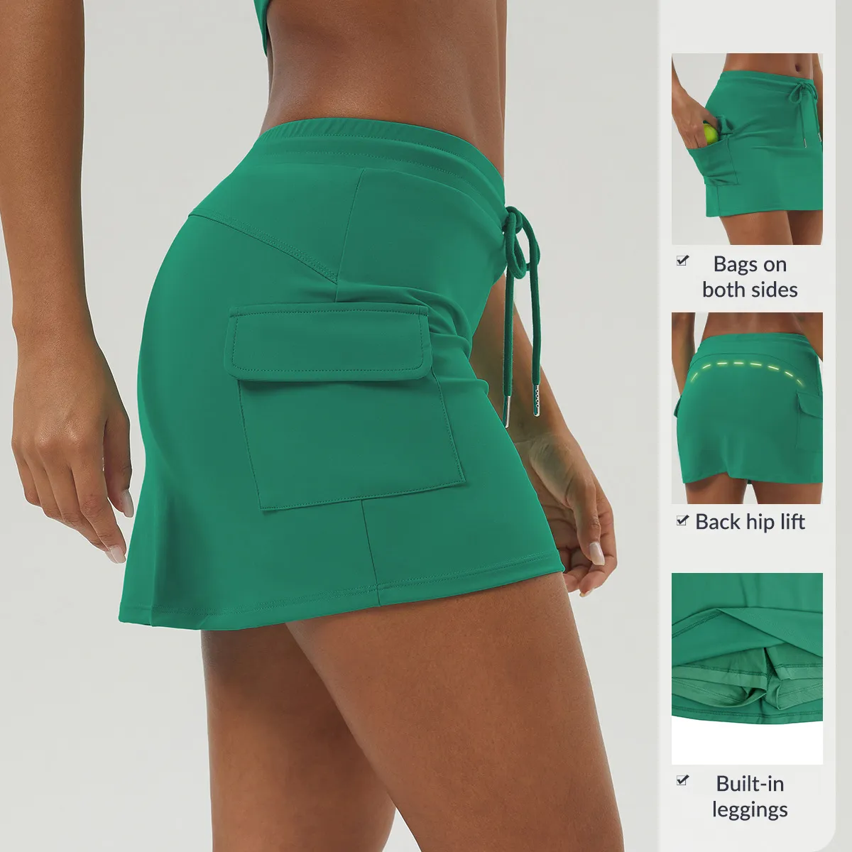 tennis skirt with leggings