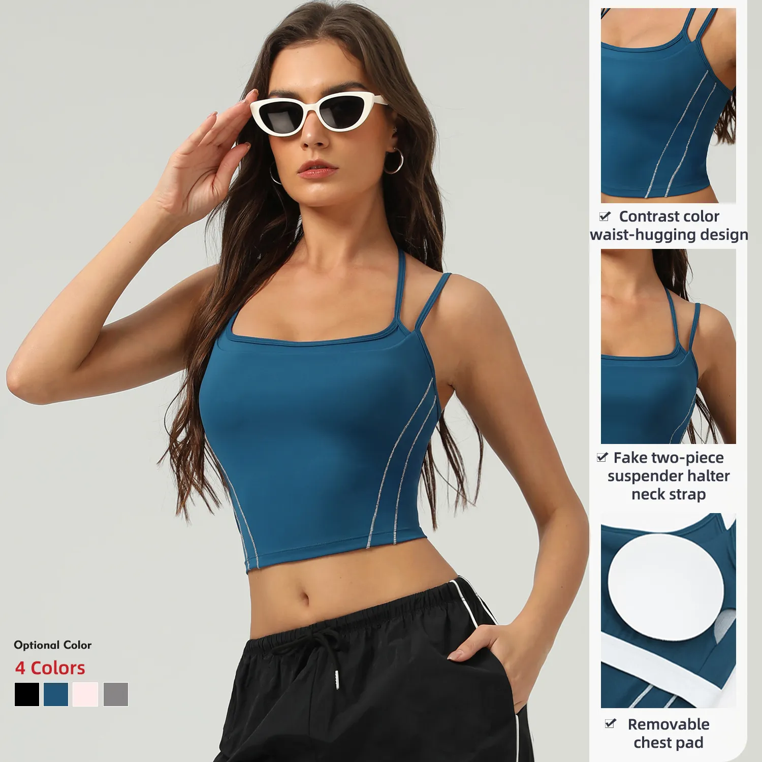 tennis tank with built in bra 3