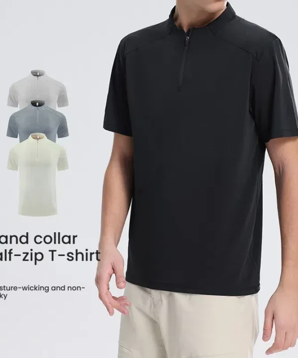 Quick Dry Men's Black T-Shirt